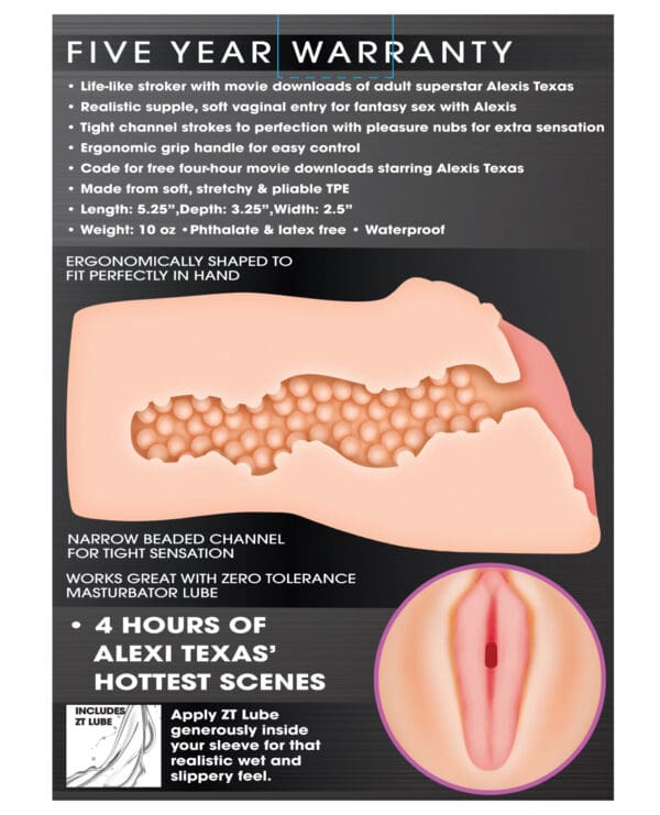 Zero Tolerance Alexis Texas Movie Download w/Realistic Vagina Stroker - Image 2