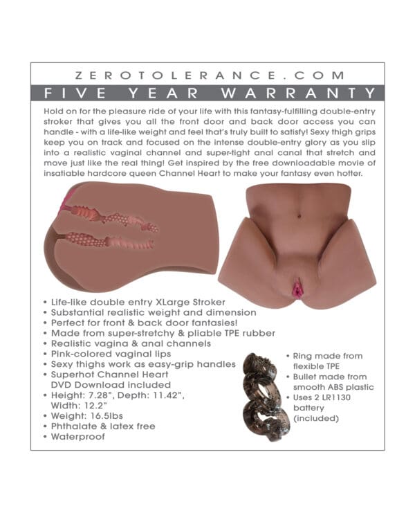 Zero Tolerance Channel Heart Movie Download w/Realistic Body Stroker - Image 2