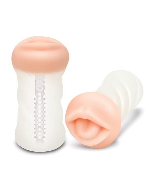 ZOLO Realistic Deep Throat Dual Density Transparent Stroker - Image 2