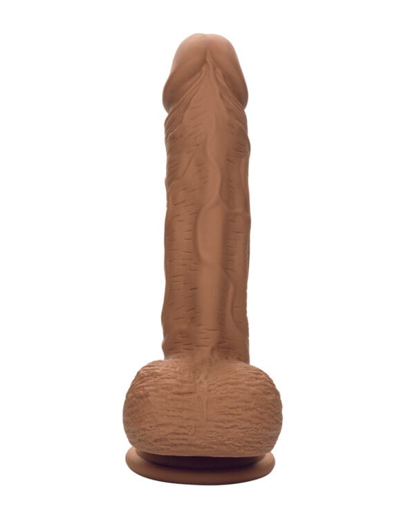Studs Dual Density Silicone 6.25" Dildo - Brown - Image 3