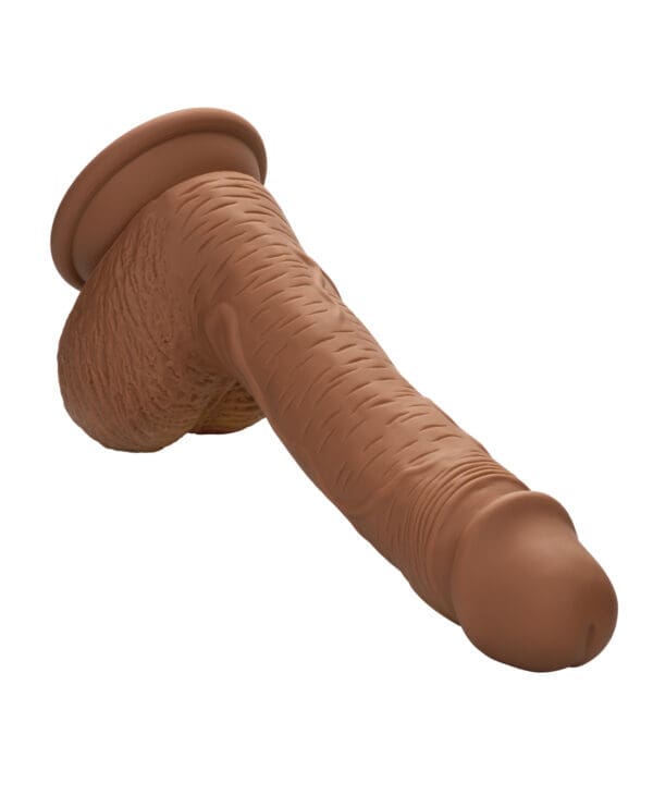 Studs Dual Density Silicone 6.25" Dildo - Brown - Image 4