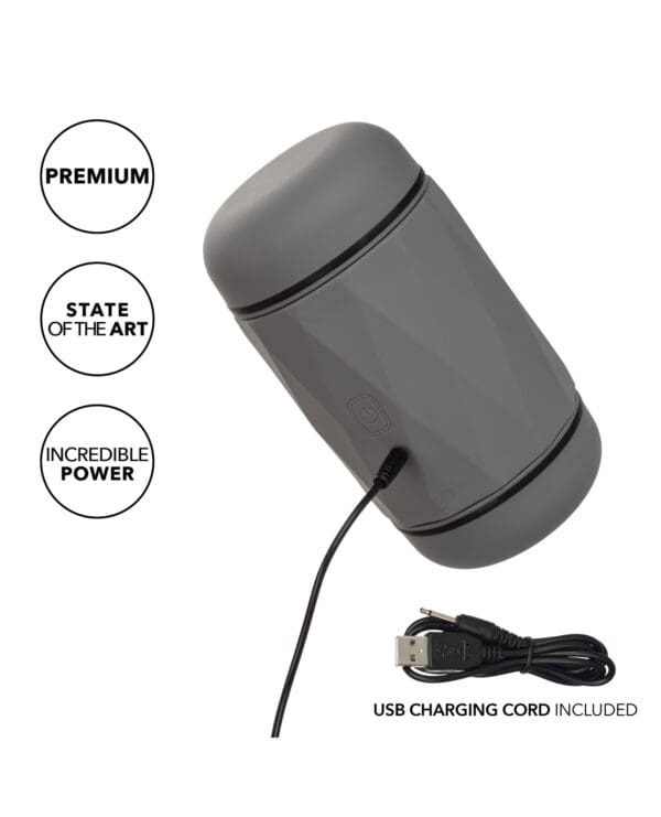 Milk Master Vibro Squeeze Pussy Stroker - Black - Image 5