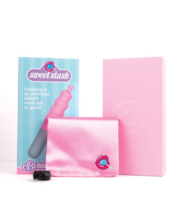 Rock Candy Bubble Gusher Stimulator - Pink/Grey - Image 2