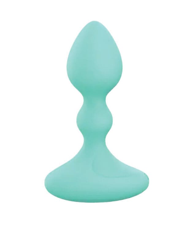 Pink Elephant Lil Rumble Rechargeable Vibe w/Remote - Aqua - Image 2