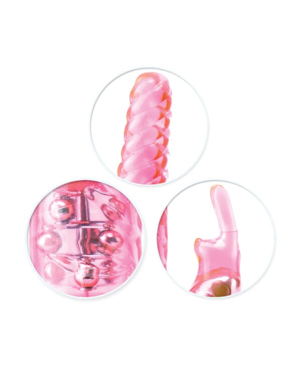 Total Ecstasy Triple Stimulator Vibe - Pink - Image 5