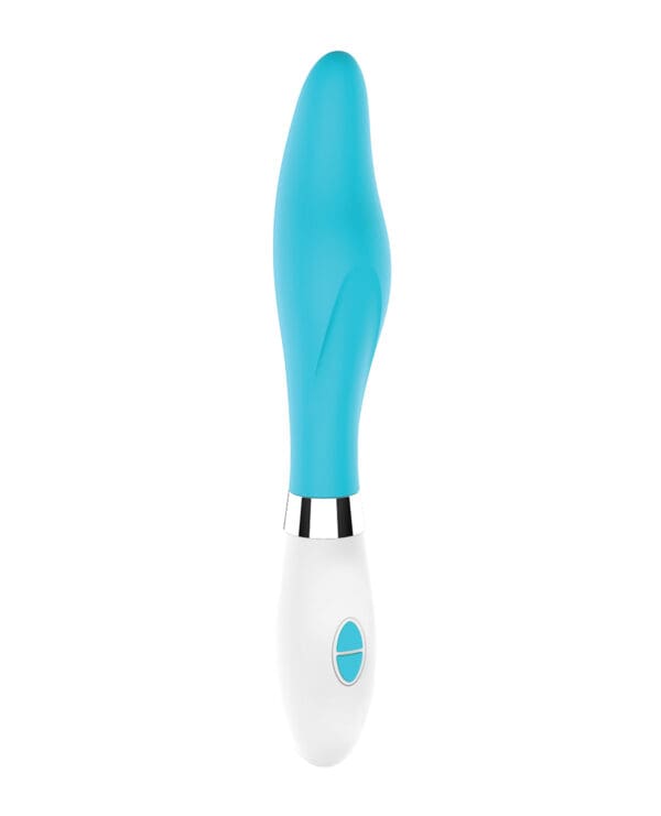 Shots Luminous Athamas Silicone 10 Speed Vibrator - Turquoise - Image 3