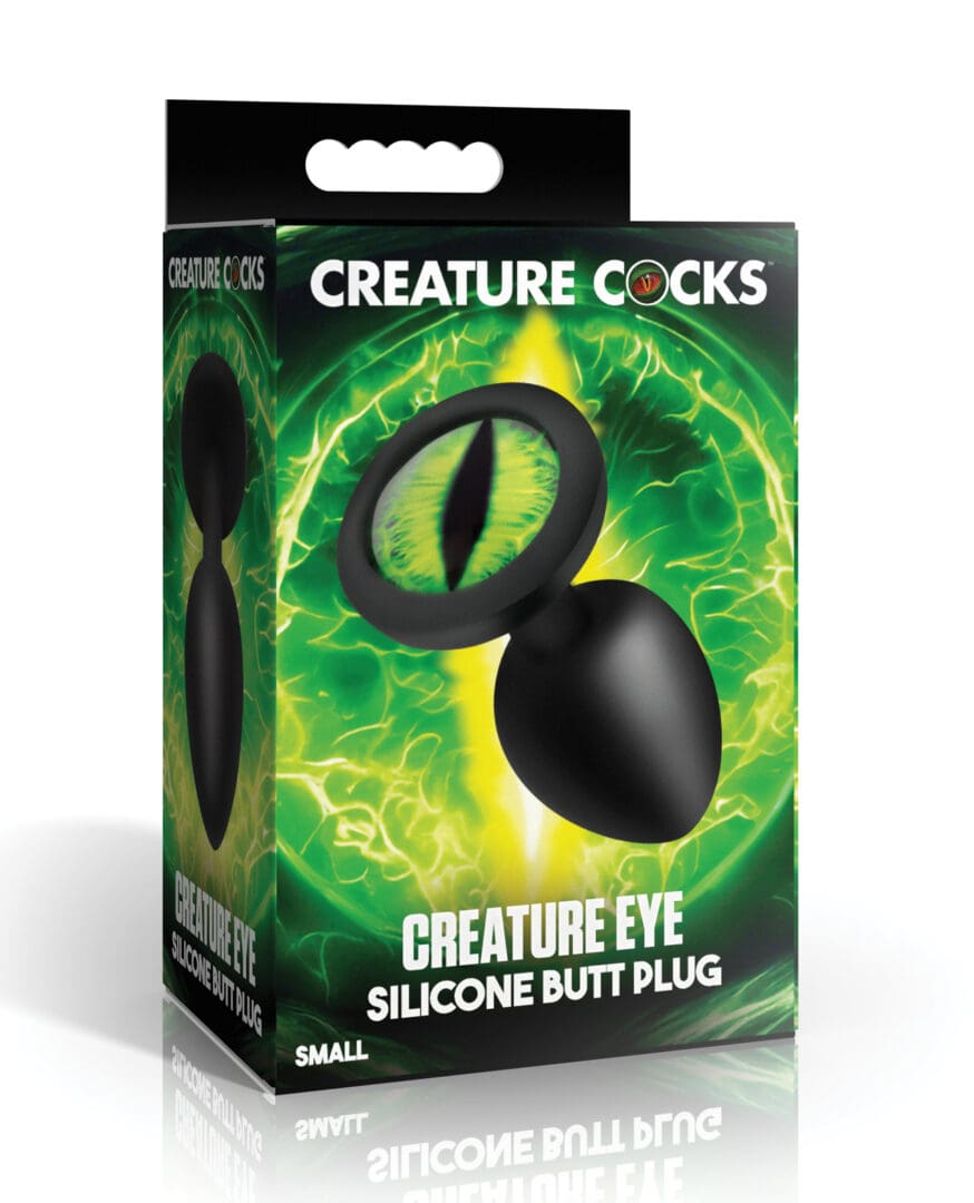 Creature Eye Green Eye Silicone Butt Plug - Small