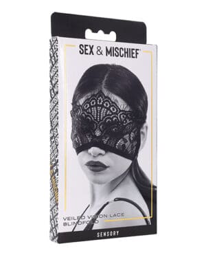 Sex and Mischief Veiled Vision lace blindfold